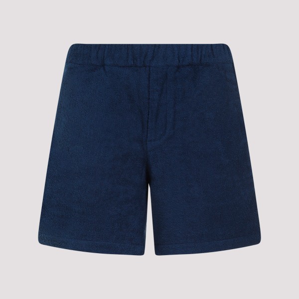 Shop Prada Cotton Shorts S In F Bleu