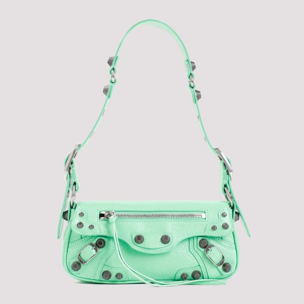 Shop Balenciaga Le Cagole Xs Shoulder Bag Unica In Mint Green