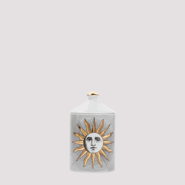 Fornasetti Se Poi Scented Candle - Soli Décor - Immaginazione Fragrance In White/black/gold