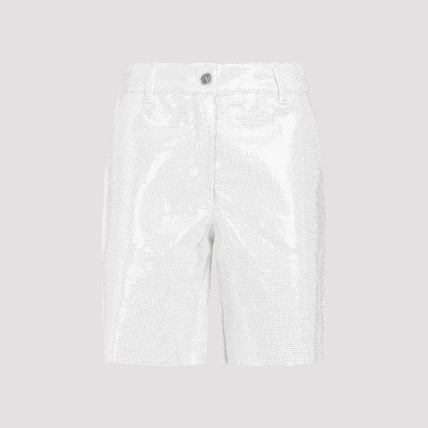 Shop Ermanno Scervino Cotton Shorts 38 In Blanc De Blancs