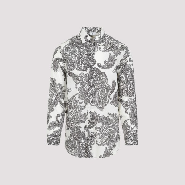 Shop Etro Soho Shirt Xl In X Stampa Fdo Bianco