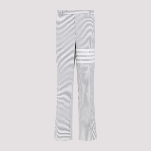 Thom Browne Detroit Slim Vintage-effect Jeans In Med Grey
