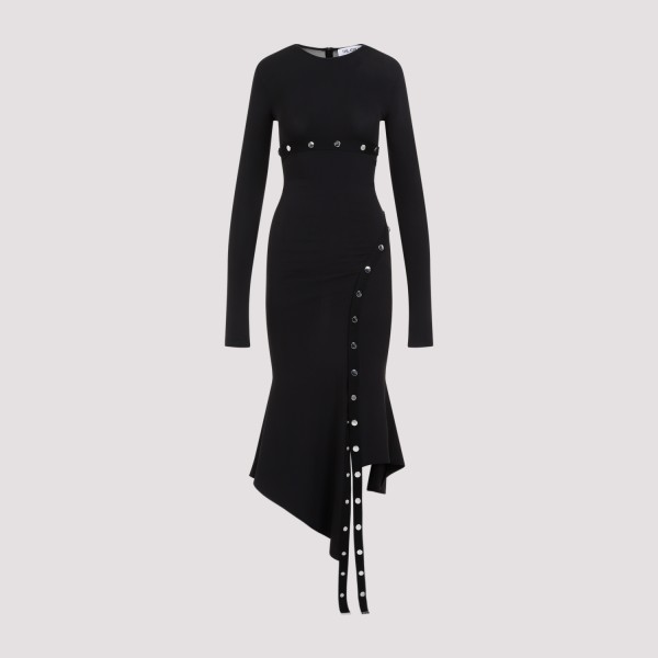 Shop Attico The  Midi Dress 38 In Black