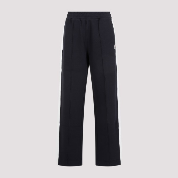 Shop Moncler Sweat Track Pants S In Navy