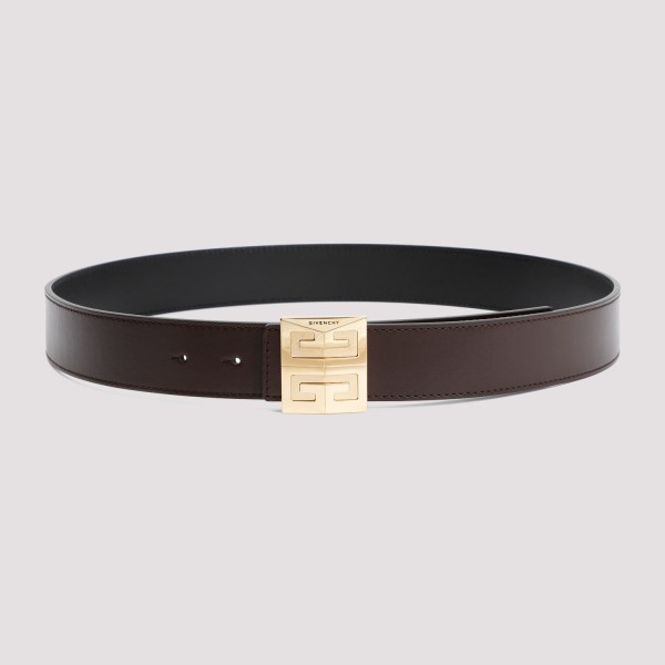 Givenchy 4g Reversible Belt In Brown Black