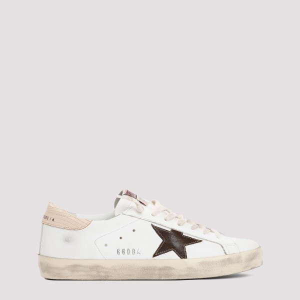Golden Goose Superstar Trainers In Optic White Brown