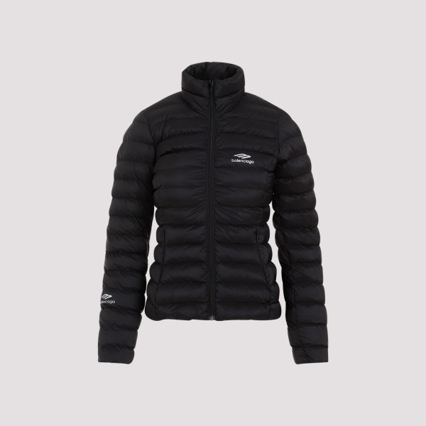 Shop Balenciaga Ski Fitted Puffer Jacket 36 In Black