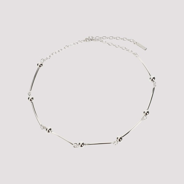 Shop Hugo Kreit Particole Chain Necklace Unica In Silver
