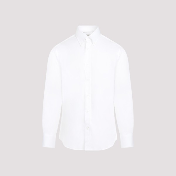 Shop Brunello Cucinelli Cotton Shirt S In C Bianco