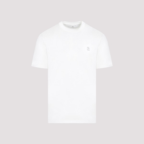 Shop Brunello Cucinelli Cotton T-shirt M In Cd Off White