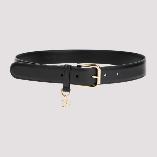 Shop Dolce & Gabbana Calf Belt 85 In Nero