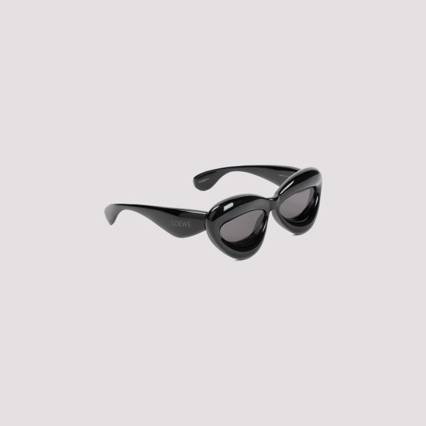 Shop Loewe Inflated Cateye Sunglasses In Nylon Unica In A Black