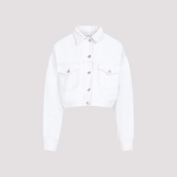 Shop Isabel Marant Tadia Jacket 34 In Wh White