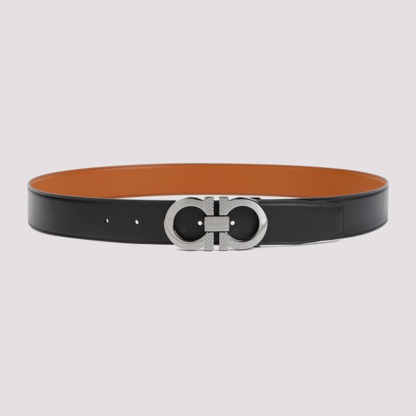 FERRAGAMO FERRAGAMO GANCINI LEATHER BELT 105