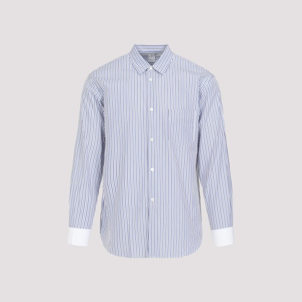 Shop Comme Des Garçons Shirt Comme Des Garcons Shirt Shirt Xl In White Stripe