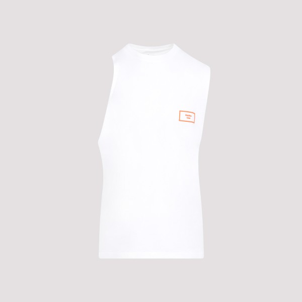 Shop Martine Rose Logo Vest S In Whbolo White Box Logo