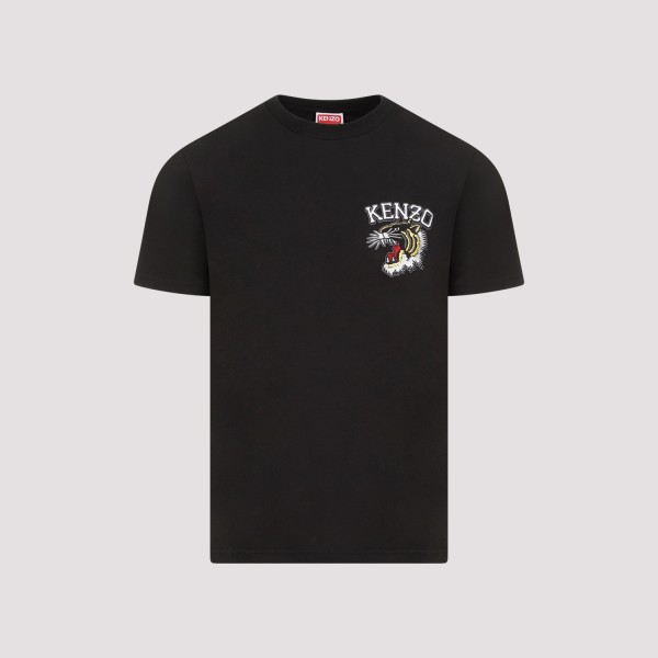 Shop Kenzo Tiger Varsity Slim T-shirt M In J Noir