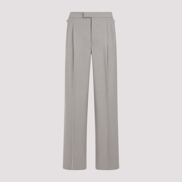 Shop Ami Alexandre Mattiussi Ami Large Fit Pants 40 In Light Taupe
