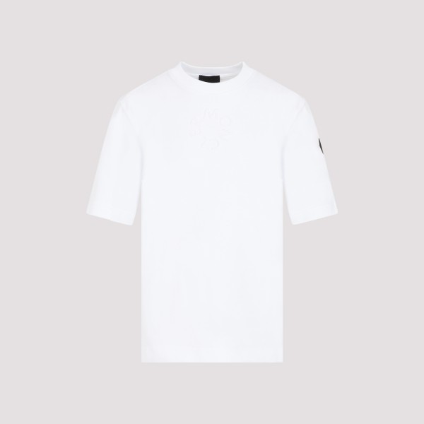 Shop Moncler Cotton T-shirt Xs In White
