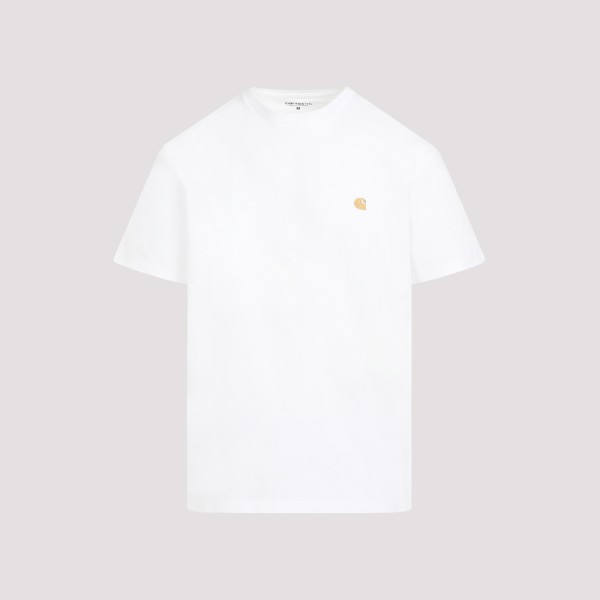 Shop Carhartt Wip Chase T-shirt Xl In White Gold