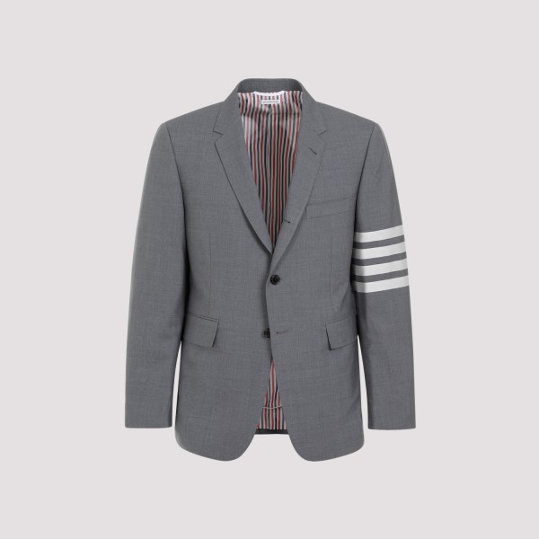Shop Thom Browne Fit 1 Wool Blazer 5 In Med Grey
