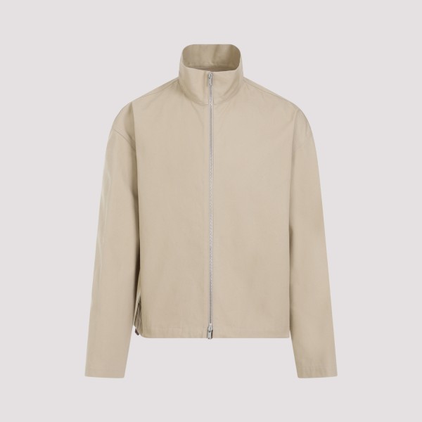 Shop Jil Sander Cotton Jacket M In Dove Grey