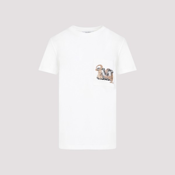 Shop Max Mara Elmo M Drago T-shirt S In Bianco