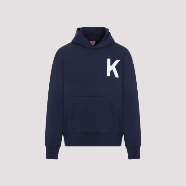 Shop Kenzo Lucky Tiger Hoodie L In Bleu Nuit