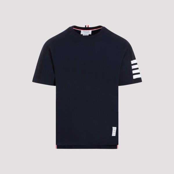 Shop Thom Browne Ss T-shirt 3 In Navy