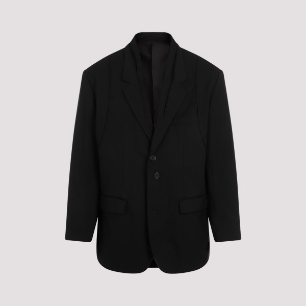 Shop Undercover Polyester Jacket 4 In Black