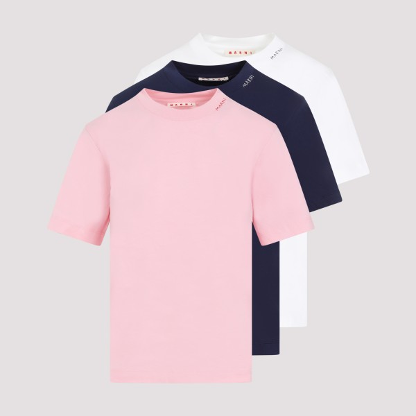 Shop Marni 3 Pack T-shirt 38 In C Pink Gummy