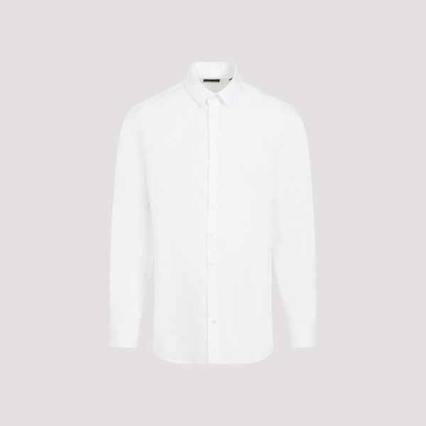Shop Giorgio Armani Shirt 41 In Ubn Brilliant White