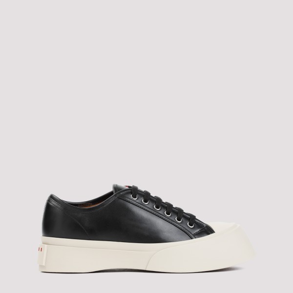 Shop Marni Leather Pablo Sneakers 45 In N Black
