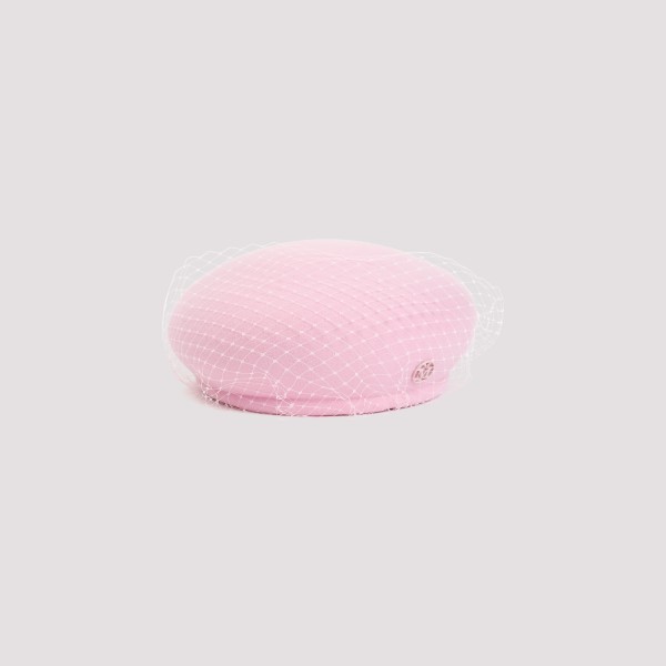 Shop Maison Michel New Bonnie Wool Felt Hat S In Bubblegum
