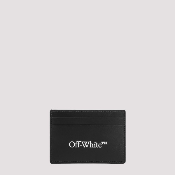 Shop Off-white Off White Bookish Credit Card Case Unica In Black White