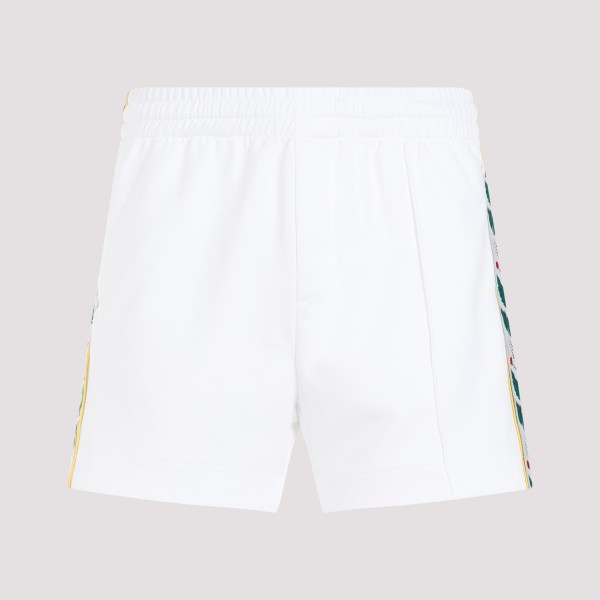 Shop Casablanca Laurel Track Shorts L In White