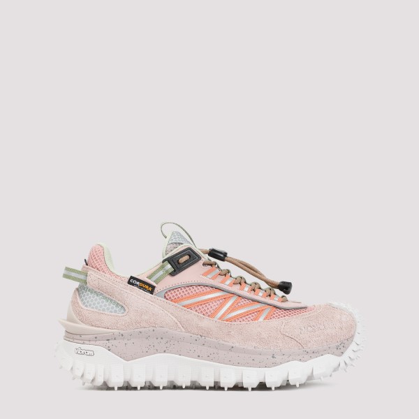 Moncler Common Project Slip On In Bumpy Nubuck Sneakers In Pastel Pink