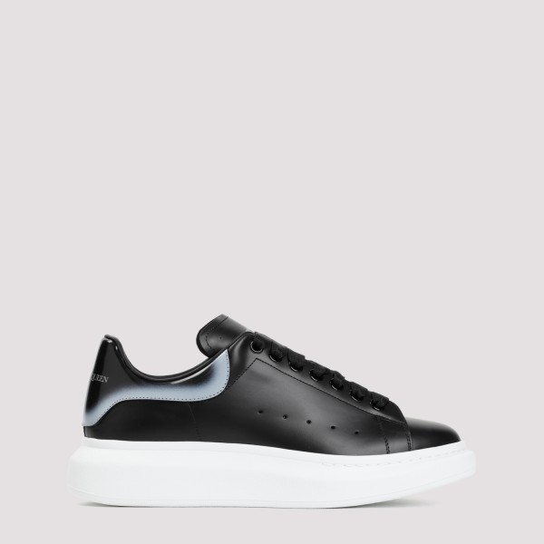 Shop Alexander Mcqueen Oversize Sneakers 45 In Black Black Silver