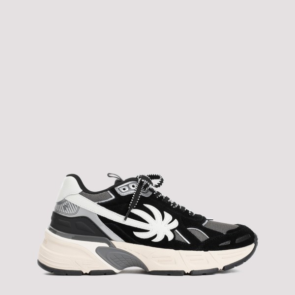 Shop Palm Angels The Palm Runner Sneakers 41 In Black Grey