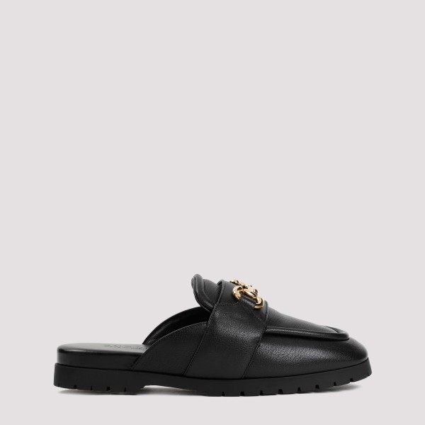 Shop Gucci Airel Mule Leather 8 In Black