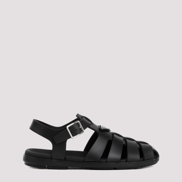 Shop Prada Soft Project Sandals 10 In F Nero