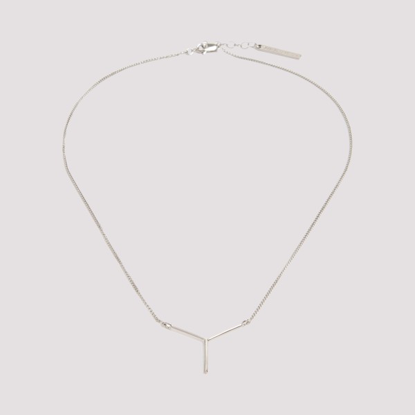 Y/project Mini Y Necklace Unica In Silver