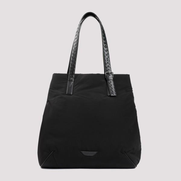 Shop Bottega Veneta Large Nylon Tote Bag Unica In Black