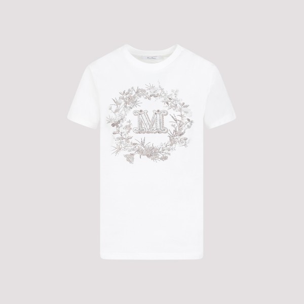 Shop Max Mara Elmo M Drago T-shirt Xs In Bianco