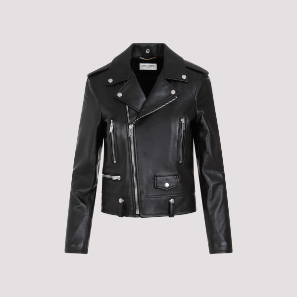 Shop Saint Laurent Motor Jacket 36 In Black