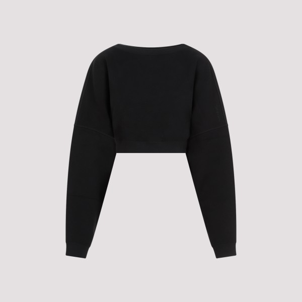 Shop Saint Laurent Cotton Sweatshirt M In Noir