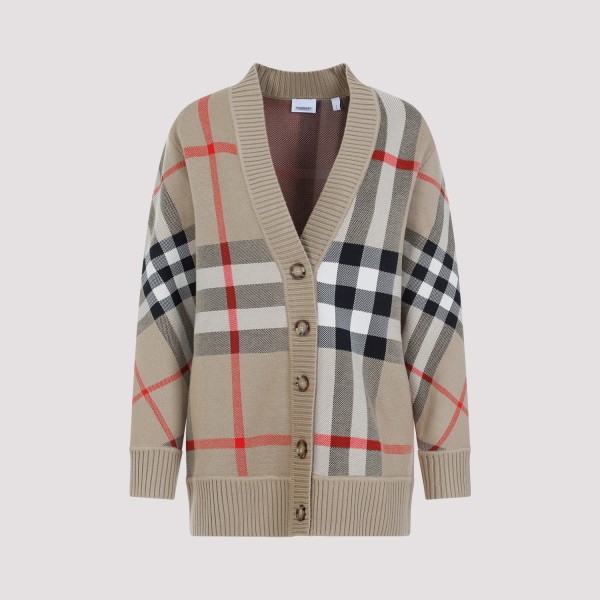 Burberry Caragh Cardigan In A Archive Beige