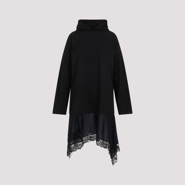 BALENCIAGA BALENCIAGA HOODED HYBRID DRESS 1