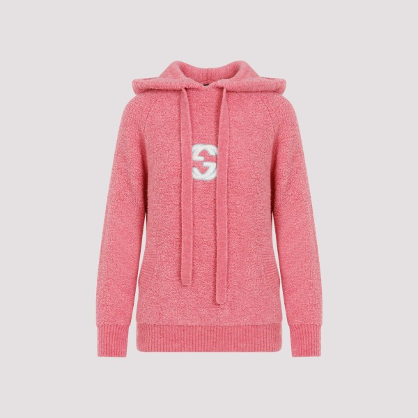 Gucci Hoodie In Rose Mix