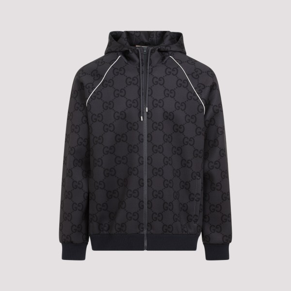 Gucci Zip Jacket Neoprene In Black